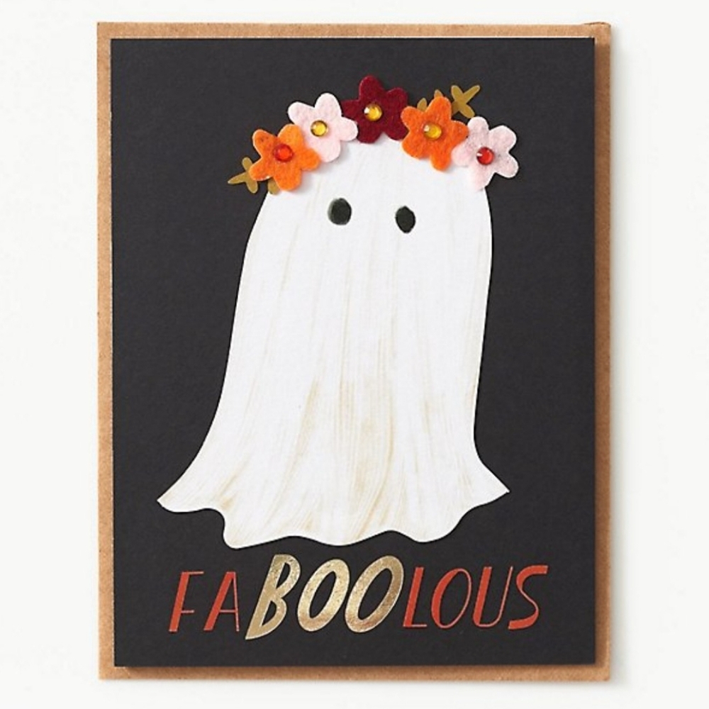 Faboolous Halloween Ghost Card